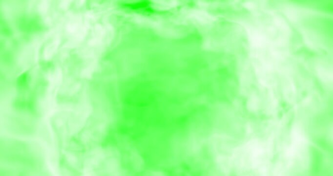 smoke slowly floating through space against chroma key green screen