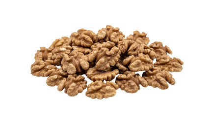 Obraz premium A delicious pile of healthy shelled walnuts, rich in nutrients and flavor, perfectly isolated PNG for culinary and snack designs