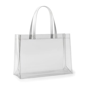 A large white tote bag with two handles
