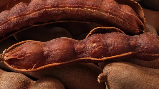 Close-up of ripe sweet tamarind