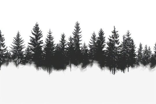 Pine forrest vegetation outdoors conifer.