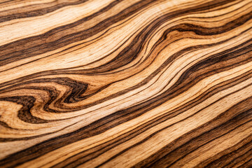 Naklejka premium Close-up of beautifully patterned wooden surface with unique grain