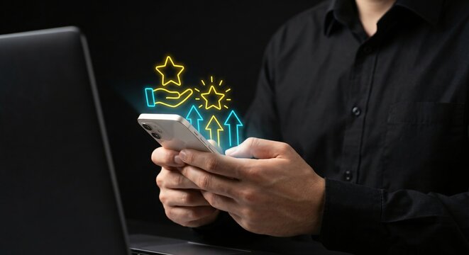 Loyalty rewards and redeem points concept on mobile app, showing customer engagement, bonus benefits, cashback, and membership rewards that increase satisfaction and long-term brand loyalty.
