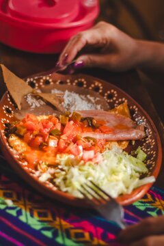 Traditional dish known as "guay&iacute;n", originally from Matamoros, considered the state's signature dish.