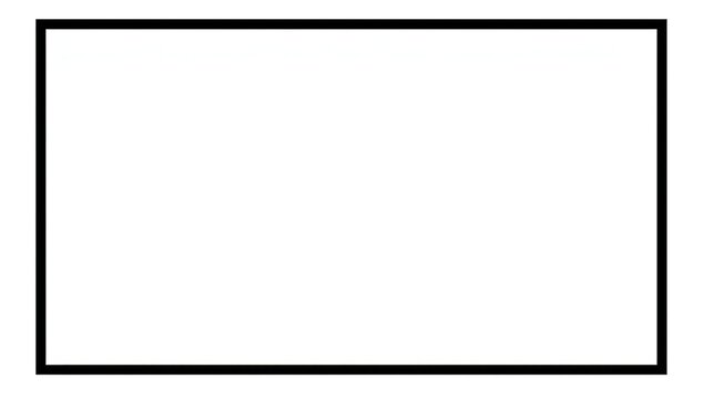 A simple white rectangle with a thick black border on a plain background