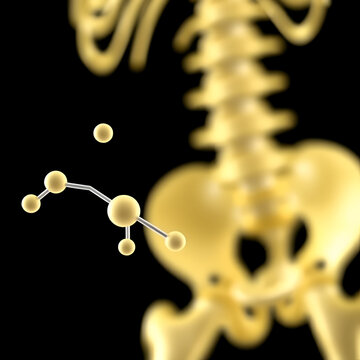 Eliglustat Gaucher's disease drug molecule. Skeletal formula.