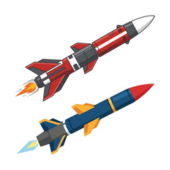 space rocket vector illustration