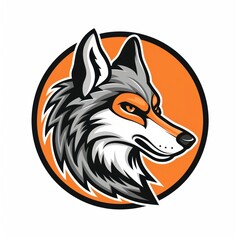 Fototapeta premium Fox Gaming Mascot logo mammal animal coyote.