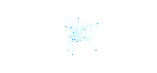 PNG image of A vibrant abstract digital network connection system depicting global data flow and technological innovation with glowing pink and light orange dots forming a complex interconnected web g © RifahTasnia