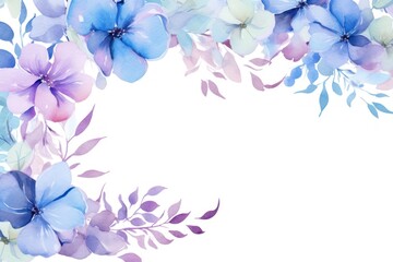 Obraz premium Spring botanical border frame pattern flower nature.