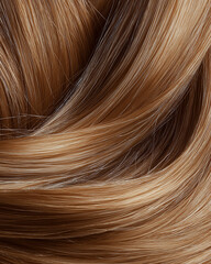 Fototapeta premium Blonde hair texture close-up smooth shiny healthy hair