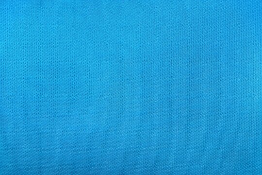 Blue Athletic Fabric Texture Background, Breathable Mesh Polyester Textile for Sportswear