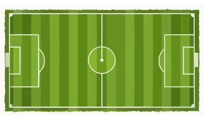 Green soccer grass field background vector © MD