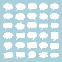 Fototapeta premium Speech Bubbles Vector Illustration Set