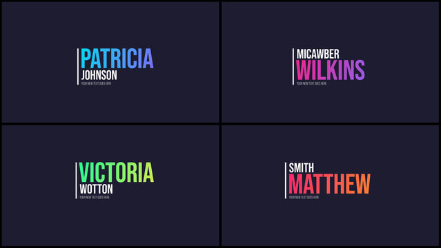 Clean Corporate Titles - Left Appearing