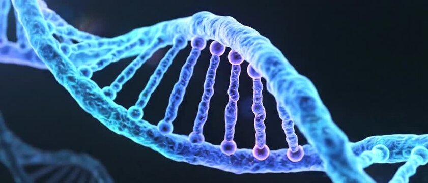Translucent DNA double helix isolated PNG, genetic code molecule structure for science and medical research on transparent background