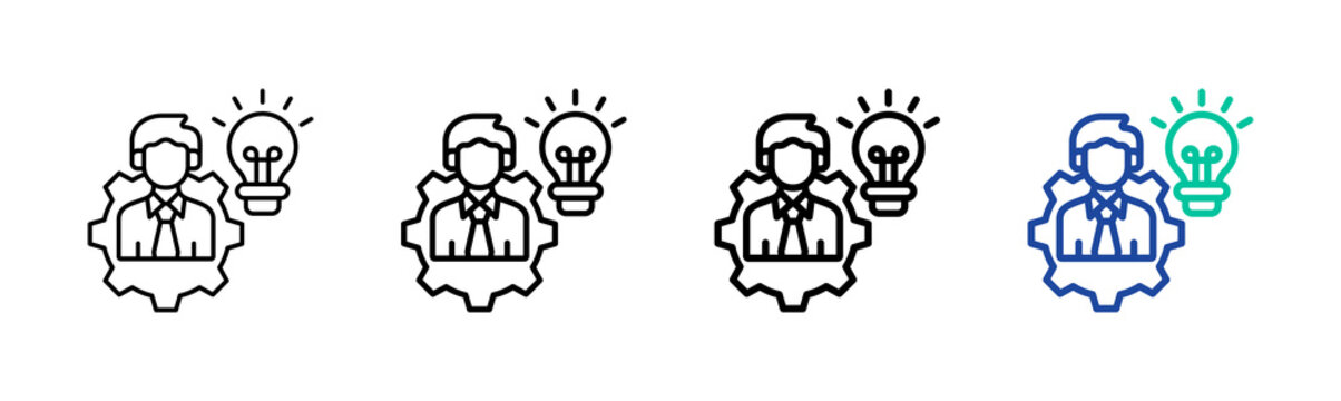 Inventor Icon Collection Different Style Outline