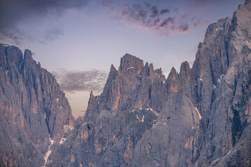 Obraz premium Spectacular landscape on Italian Alps Mountain Dolomites Alpe di Siusi