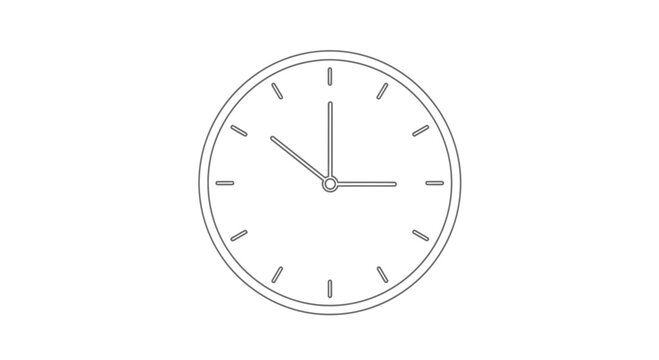 A clock with hands on face.