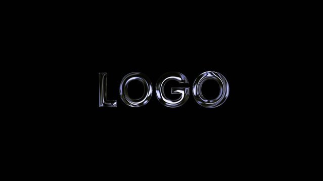 Glass Prism Text Logo Reveal