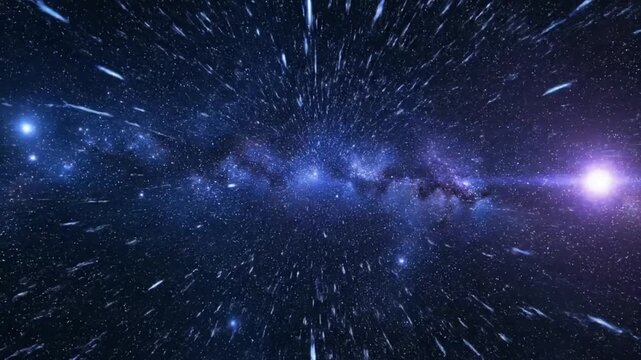Galactic Starry Night Sky Animation.