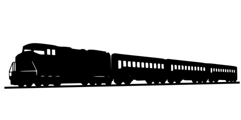 Old steam locomotive train vector illustration isolated on white background representing railway transportation © Sa_e