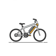 Fototapeta premium Electric Bicycle Vector Illustration Modern Design.