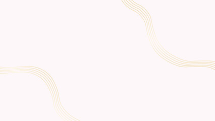 Obraz premium Luxury minimalist cream and gold abstract background with elegant swirls and copy space.