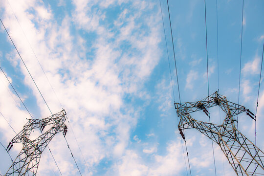 Industrial Texture: The Structural Beauty of High-Voltage Transmission Towers