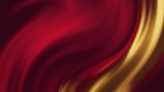 Premium looping ruby red fused with golden tones cinematic gradient elegant refined slow glowing motion