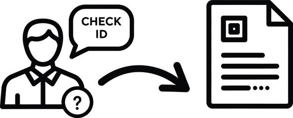 Fototapeta premium Person verifying ID document
