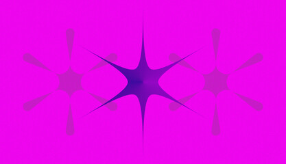Abstract Purple and Pink Starburst Design with Grainy Texture