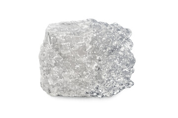 Fototapeta premium Crushed ice block with transparent background