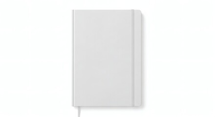Fototapeta premium A clean, minimalist notebook with an air of sophistication, ready to capture your thoughts, ideas, and aspirations. 
