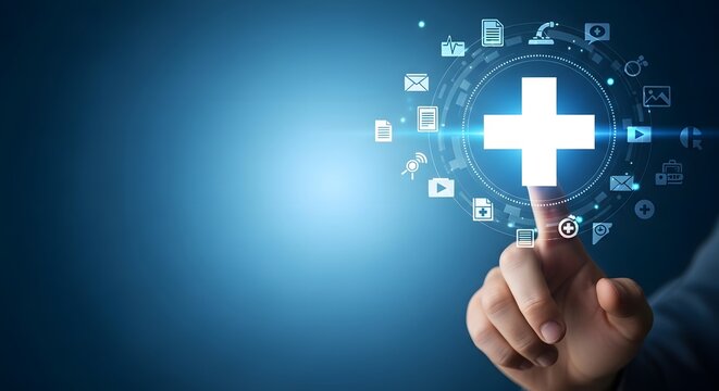 Healthcare technology and medical innovation concept