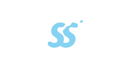 A light blue stylized "SS" symbol with a splash and droplet against a clean, white background