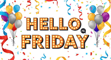 Happy Birthday Party Colorful Celebration Vector Illustration © G D Kajol