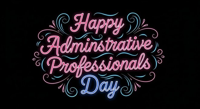 Celebrating administrative professional's day honoring office support staff