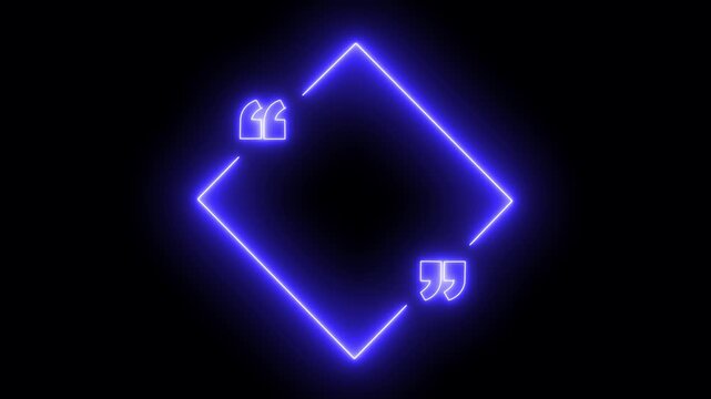 Seamless loop animation concept on the transparent background. Motion graphics of Empty copy space idea. chatting icon and 4 tone neon color box. 4k video motion graphic animation.