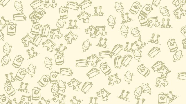 Drawn food illustrations ideal for print design, menus, food blogs, and social media posts. Colorful and playful snack elements.