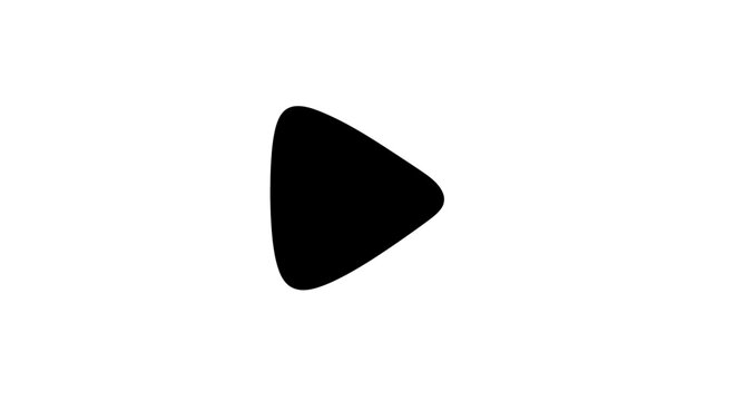 Black play button triangle icon.