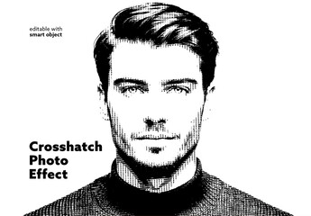 Crosshatch Photo Effect