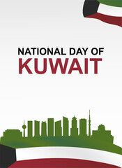 Obraz premium Kuwait National Day Vector Illustration. February 25th.