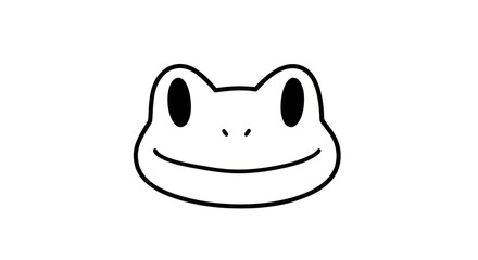 Minimalist Line Art Illustration of a Playful