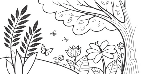 A variety of leaves and plants with intricate details and patterns © freelancemoment