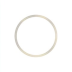 Two concentric golden circles on a white background, minimal and elegant design