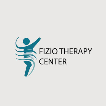 Physio therapy center minimalist logo