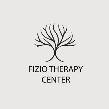 Physio therapy center  minimal logo 