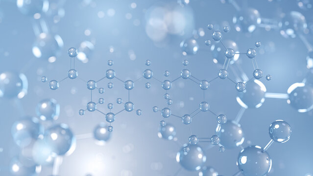 tiagabine molecular structure 3d, gaba reuptake inhibitor structural chemical formula view from a microscope