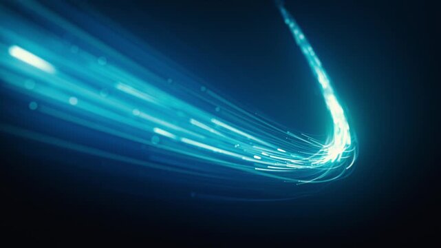 Abstract Shining Digital Light Particles Background
Relaxing and soothing abstract technology background made up of a trail of glowing digital light energy particles flowing elegantly and smoothly int